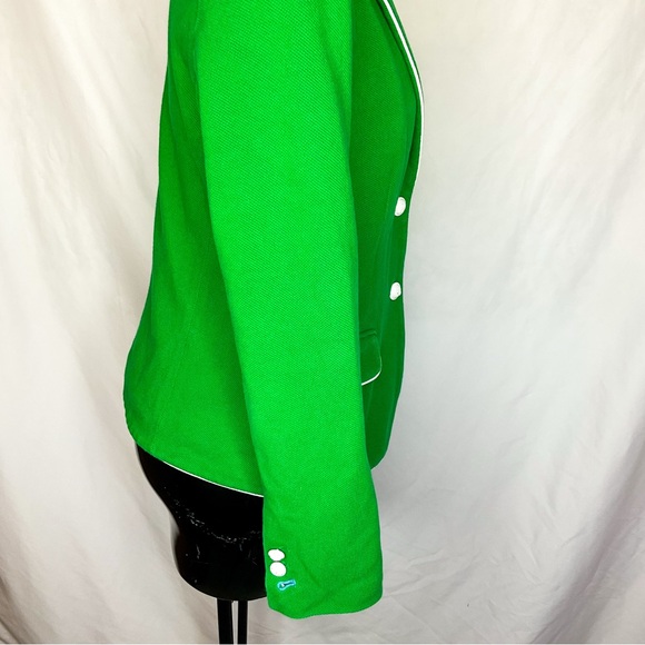 Gap Academy Blazer Green White Trim Preppy Jacket 8 - Picture 6 of 16